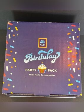 NEW 2026 ALDI 50th Birthday Celebration Box Party Pack Limited Edition Serves 8